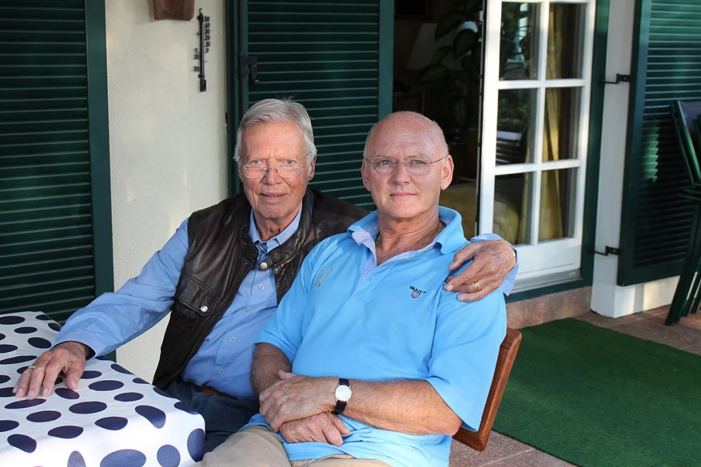 Karlheinz Böhm mit Rolf Knie | Stiftung Menschen für Menschen