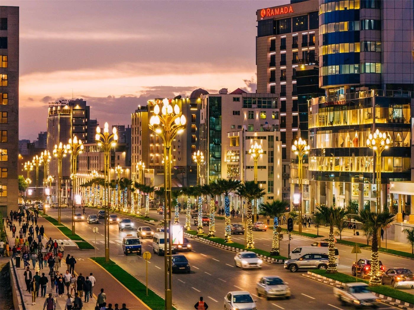 Hauptstrasse in Addis Abeba